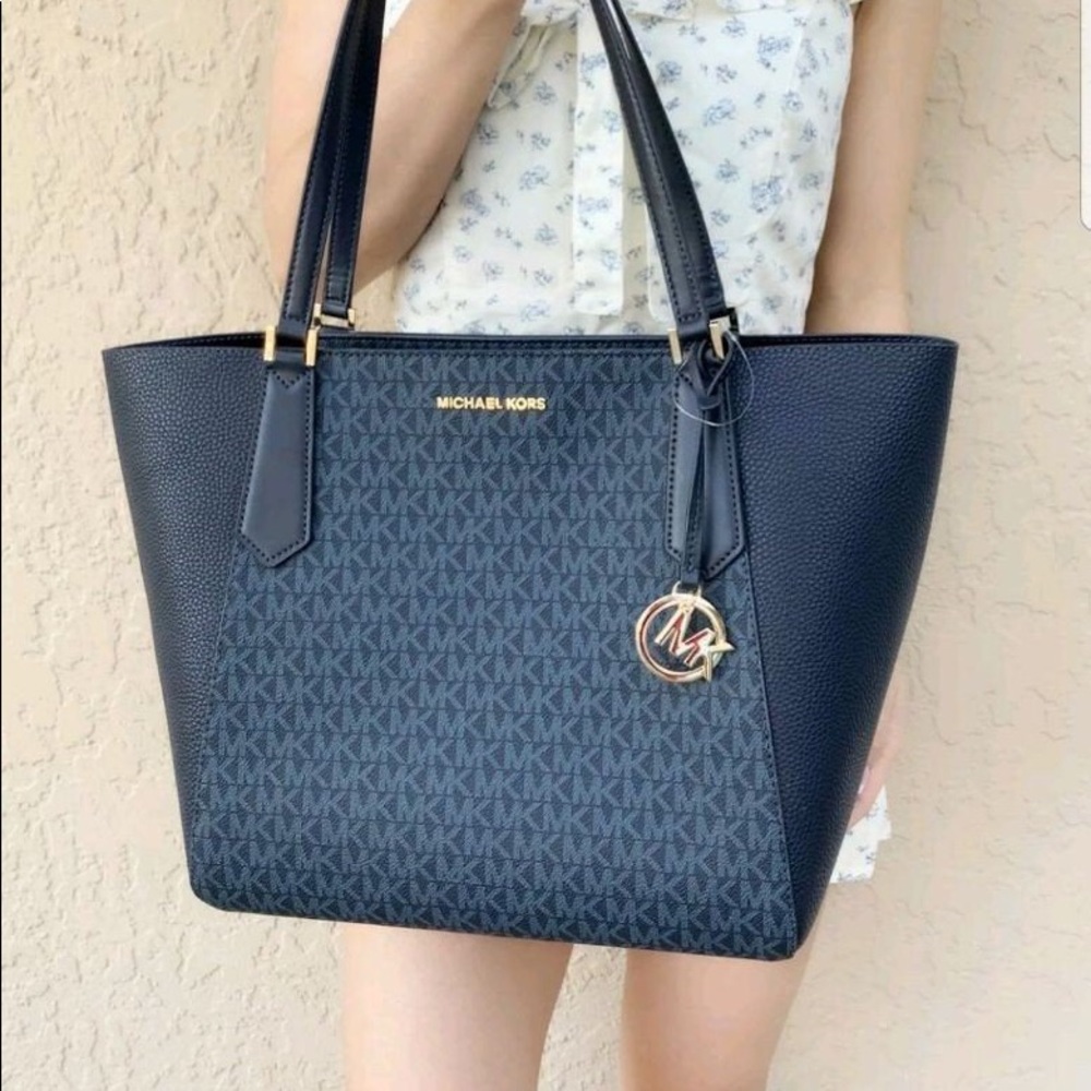 Michael Kors Blue Signature Tote - NWT